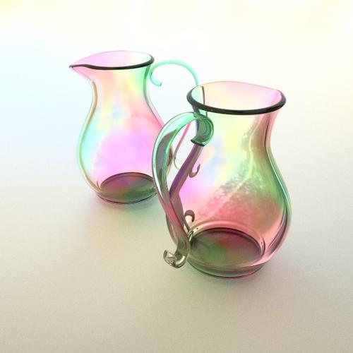 Rainbowy shimmering vase preview image
